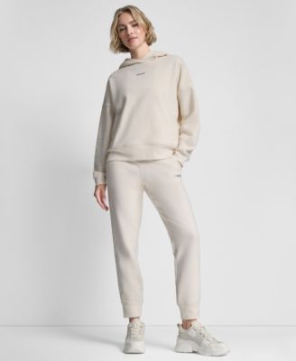 Women's Metallic Bubble Logo Drop Shoulder Pull-On Hoodie