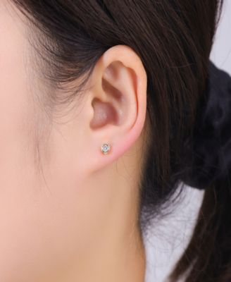 Cubic Zirconia Cross and Hoop Endless Earrings Set