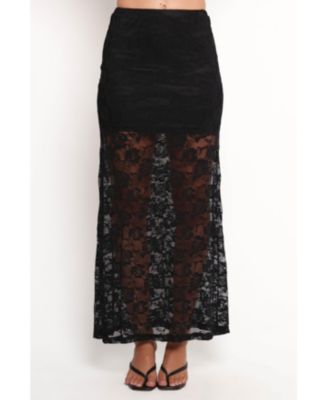 Women's Laken Sheer Lace Maxi Skirt