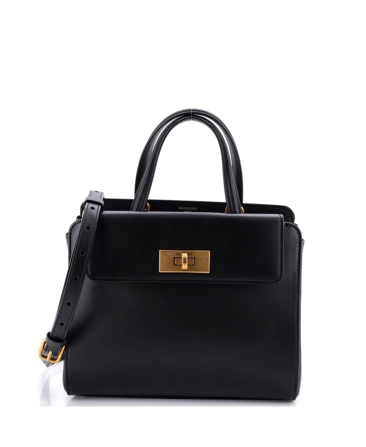 Pre-Owned Balenciaga Small Money Top Handle Tote Bag Leather