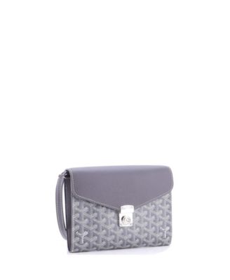 Chypre Wallet on Strap Coated Canvas with Leather