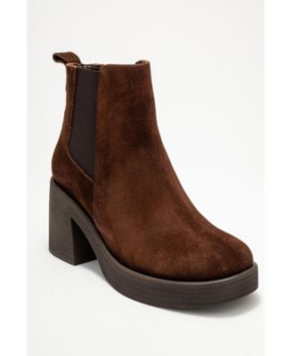 Forever & Always Women's Shoes Lysa Leather Platform Boot