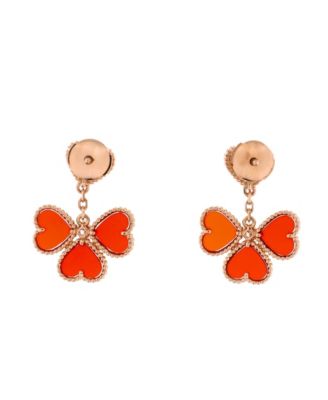 Sweet Alhambra Effeuillage Heart Earrings