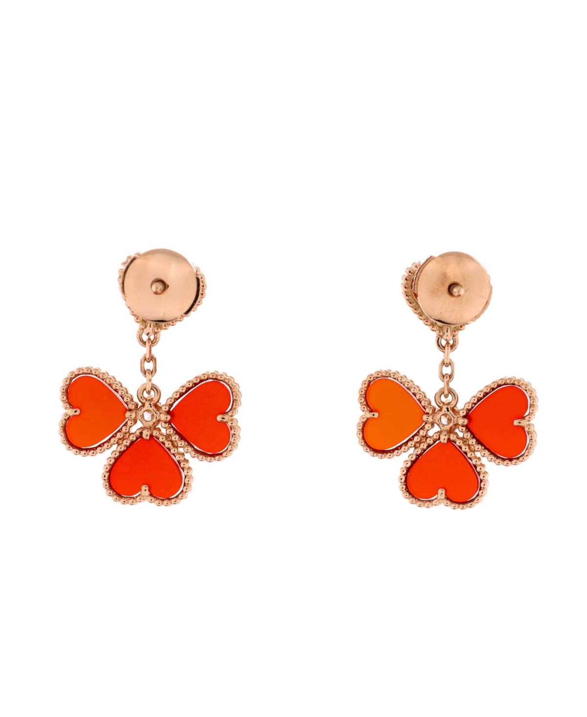 Pre-Owned Van Cleef & Arpels Sweet Alhambra Effeuillage Heart Earrings
