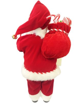 15" Santa Loves Candy Canes Figurine