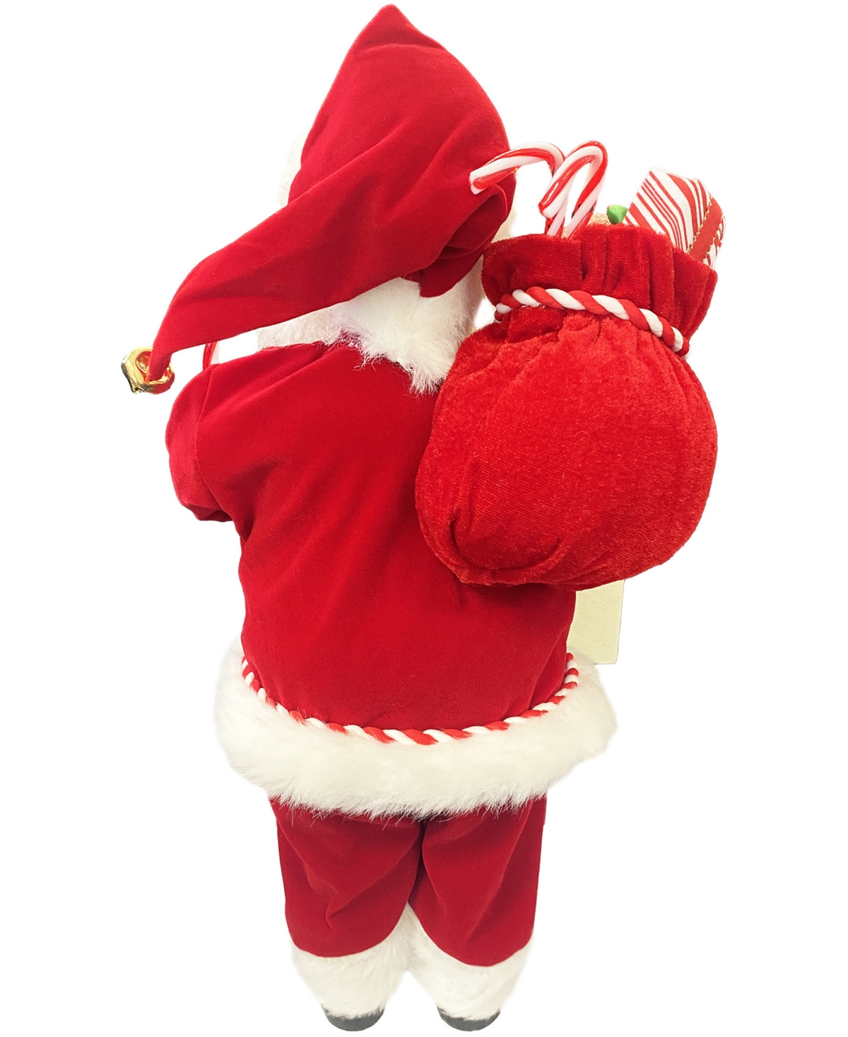 Santa's Workshop 15" Santa Loves Candy Canes In Red