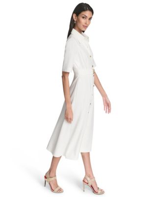 Women's Collared Midi Dress