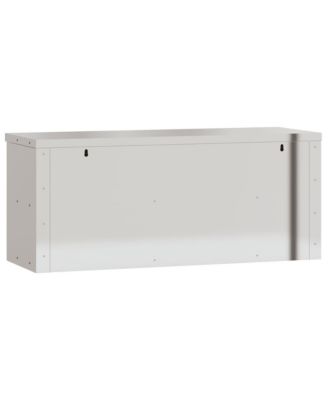 Kitchen Wall Cabinet with Sliding Doors Stainless Steel