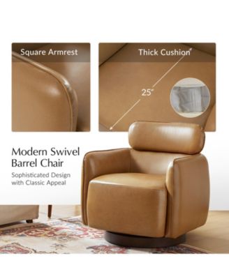 Adjustable Headrest Rick Modern Swivel Chair