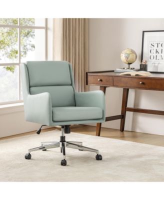 Zaysean Modern Faux Leather Tilting Executive Office Chair