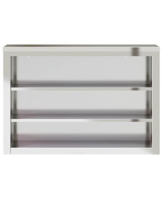 Stainless Steel Shelved Kitchen Wall Cabinet
