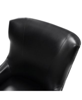 Desmond Transitional Office Chair with Wood Legs