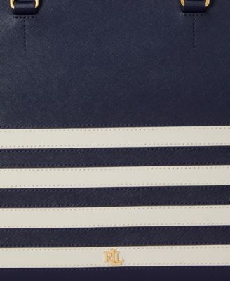 Crosshatch Leather Large Hanna Satchel