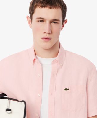 Men's Regular-Fit Logo Linen Shirt