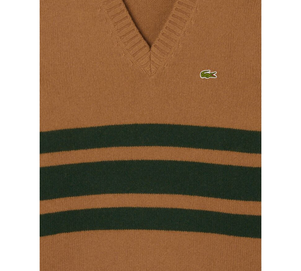 Lacoste Men's Striped V-Neck Sweater