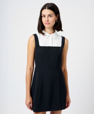 Women's Collared Sleeveless Mini Dress