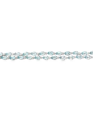 Amethyst (14.7 ct. t.w.) and White Topaz (1.65 ct. t.w.) Bracelet in Sterling Silver (also in Garnet and Sky Blue Topaz)