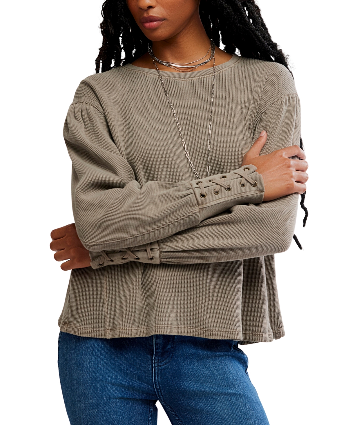 Free People Women's Lapis Long-Sleeve Top