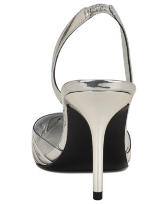 Women's Pemma Woven Slingback Stiletto Pumps