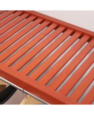 Solid Wood Walk-In Closet Organizer with 6 Drawers and Solid Wood Doors