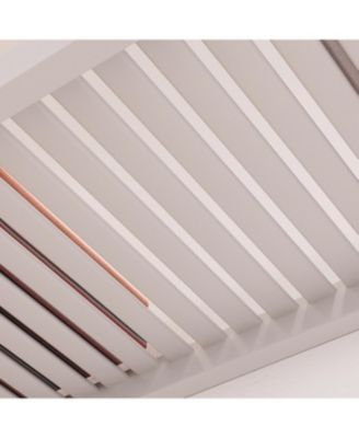 Solid Wood Reach-In Closet Organizer with 4 Shaker Style Drawers and Glass Doors