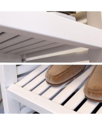 Solid Wood Reach-In Closet Organizer with 3 Shaker Style Drawers and Solid Wood Doors