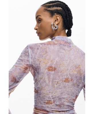 Women's Textured printed T-shirt