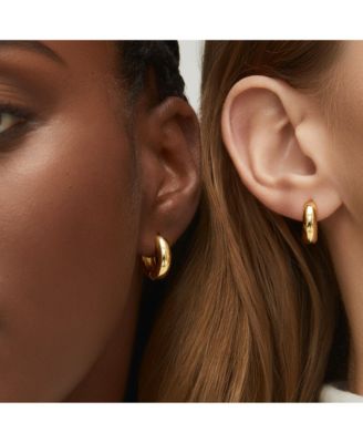 18K Plated Classic Hoop Earrings