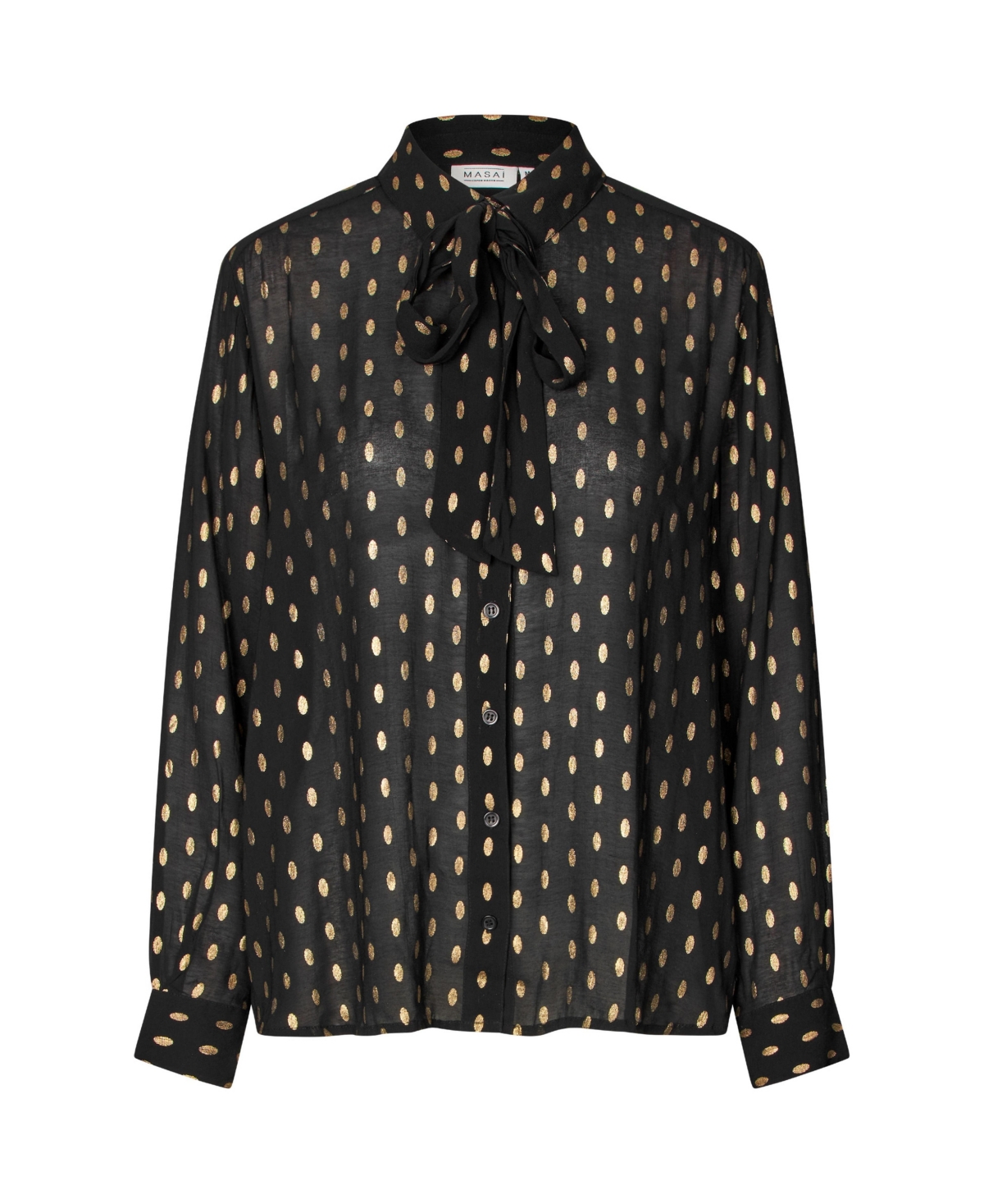 Masai Copenhagen Women's MaInoria Neck Tie Shirt