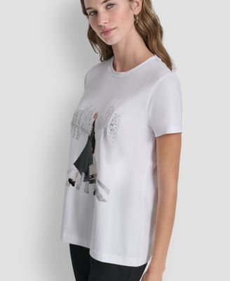 Women's Short-Sleeve Crosswalk Conversational Top