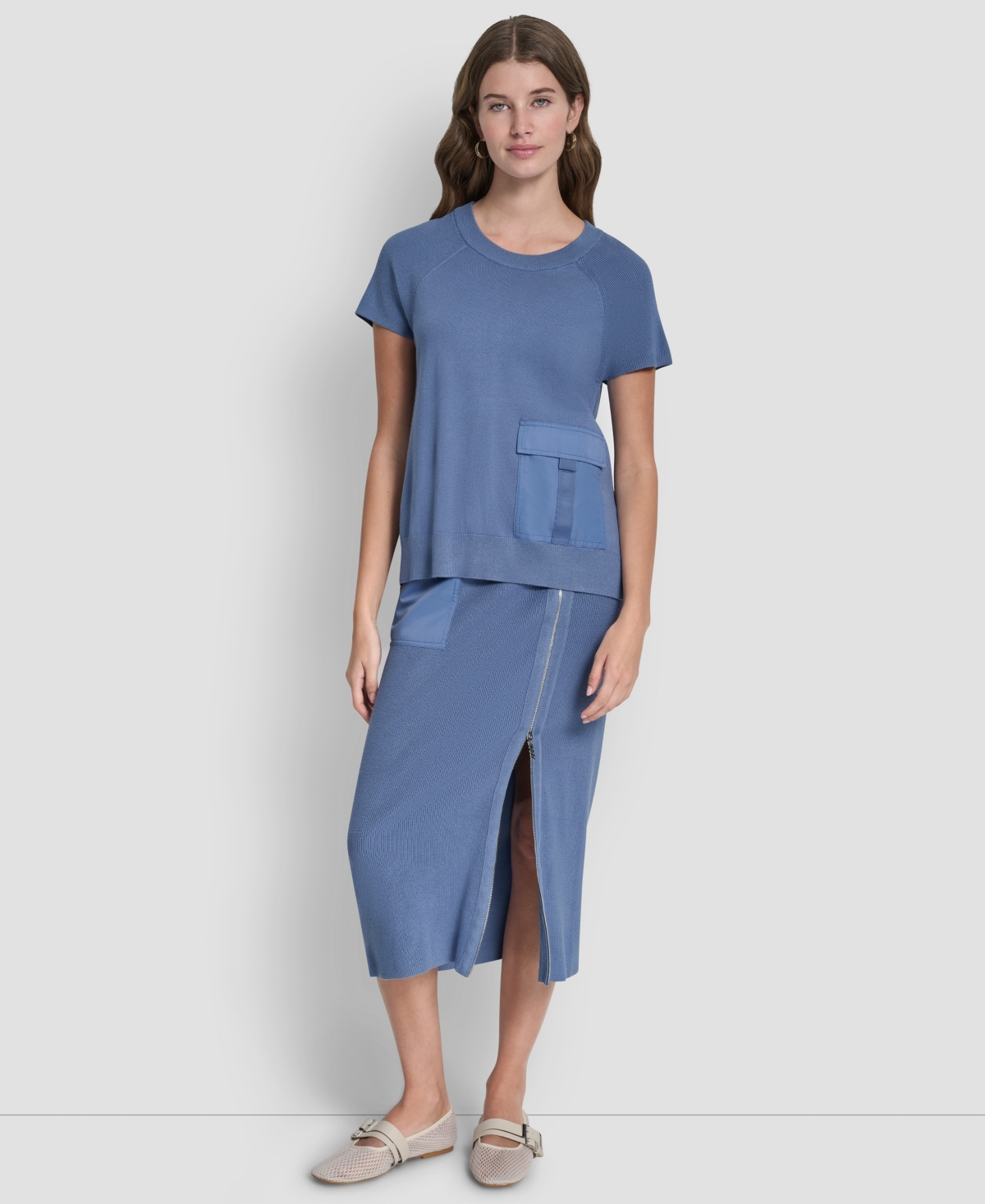 Dkny Women's Cargo Sweater In Blue