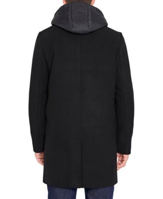Men's Single Breasted Wool Coat