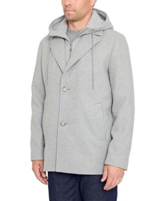 Men's Hooded Wool Coat
