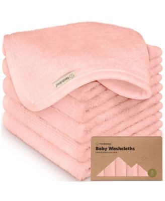 6pk Deluxe Baby Washcloths, Organic and Soft Baby Wash Cloth, Baby Bath Towel, Face Cloths