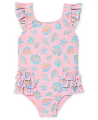 Girls' Toddler 2T-5T Square Neck One-Piece Swimsuit