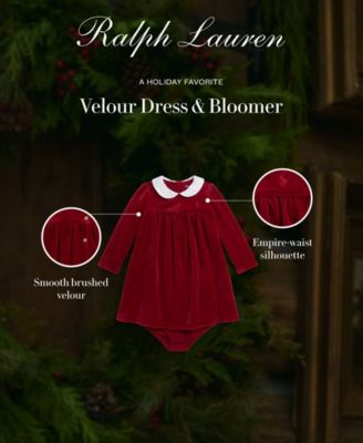 Baby Girls 2-Piece Long Sleeve Dress and Bloomer Set