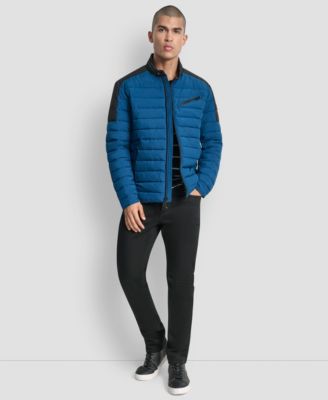 Men's Moto Quilted Puffer Jacket