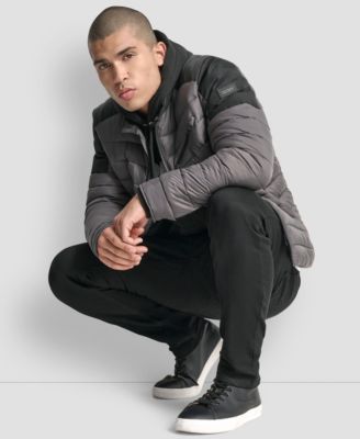 Men's Moto Quilted Puffer Jacket