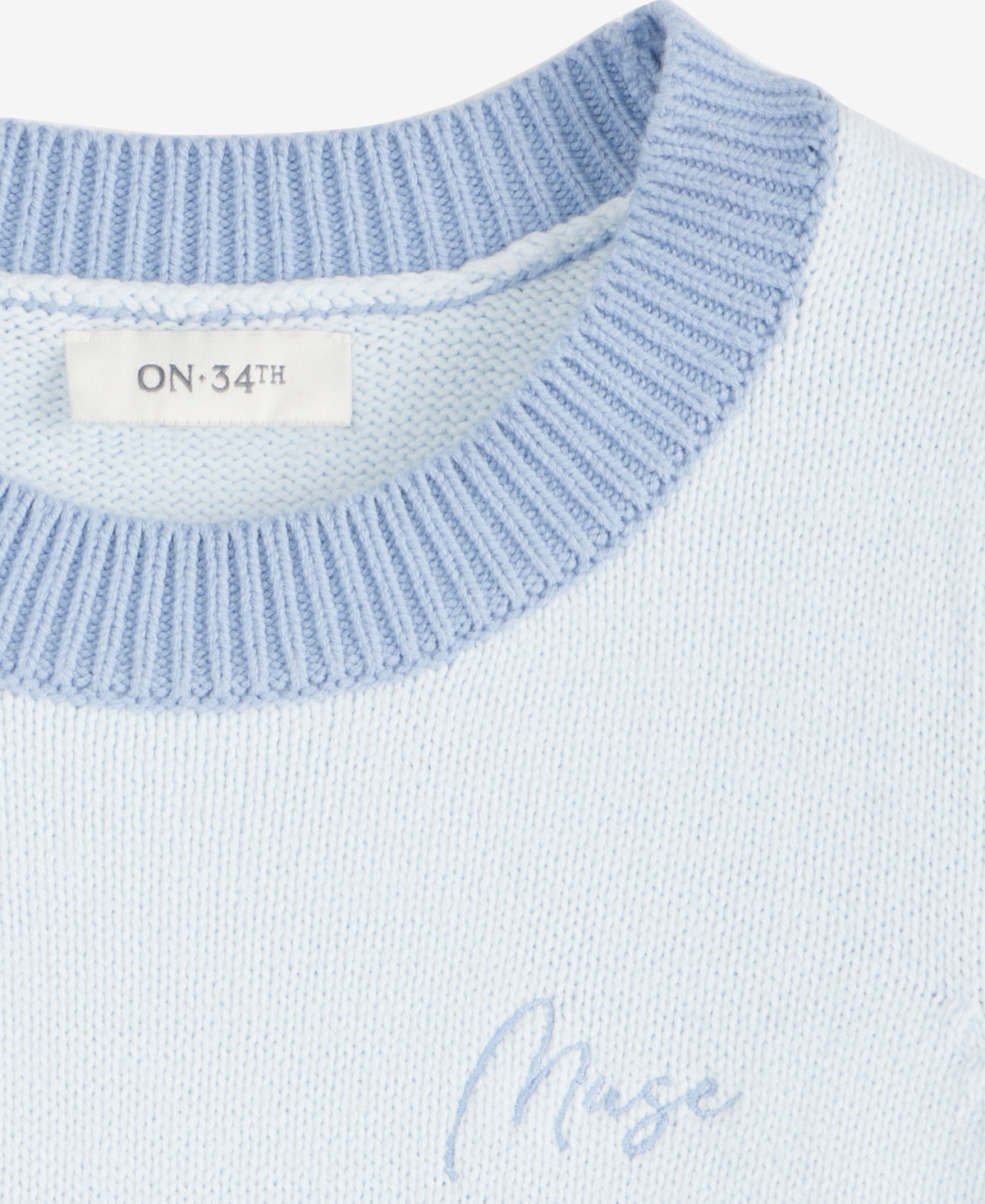 On 34th Colorblocked Short-Sleeve Sweater, Macy's Exclusive