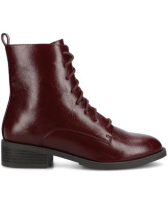 Women's Vienna Lace Up Stacked Heel Booties