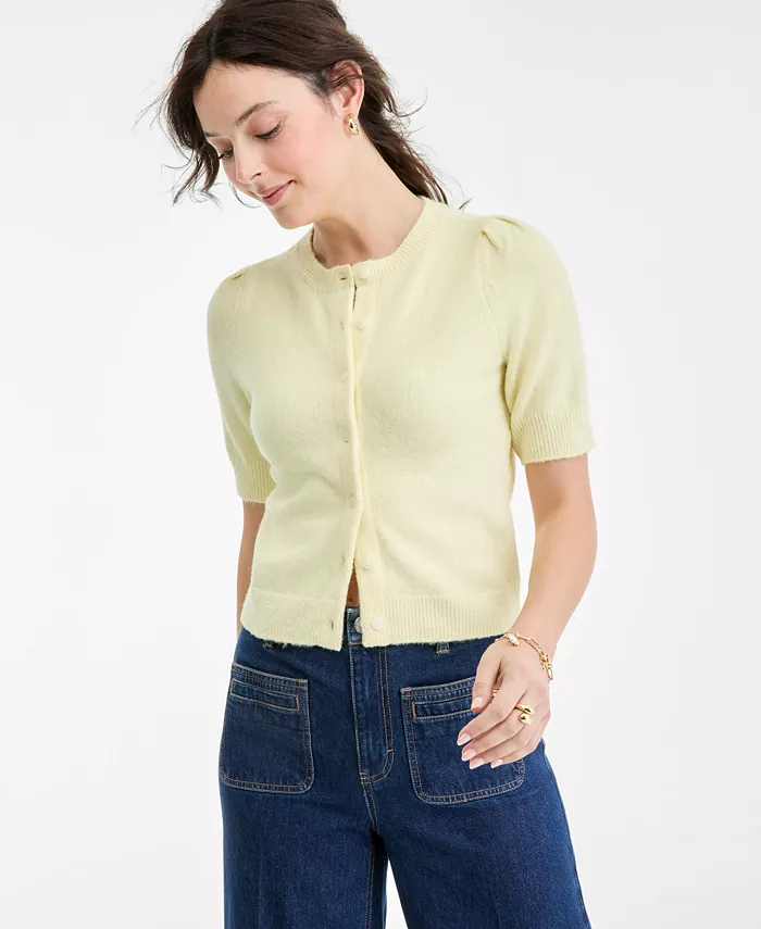 Women's Puff Sleeve Cardigan
