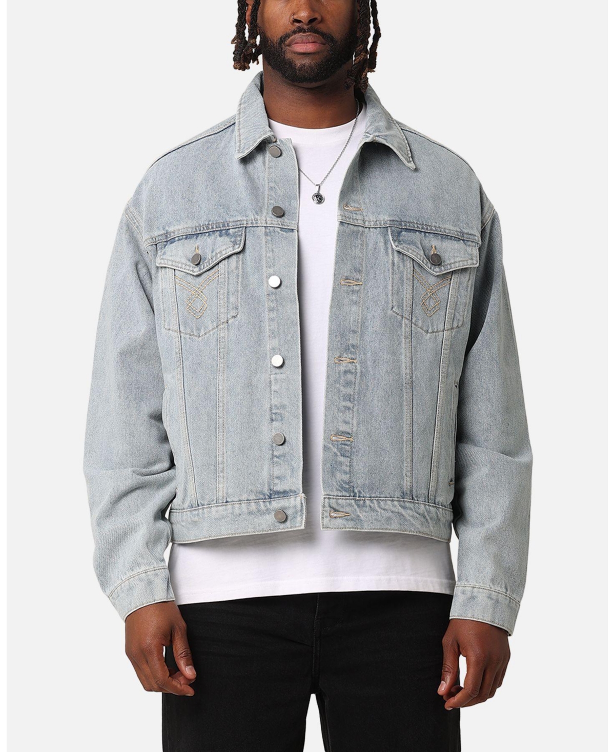 Xxiii Men's Classic Trucker Denim Jacket