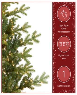 6.5' Feel Real  Norwegian Spruce Hinged Tree with 650 Clear Lights