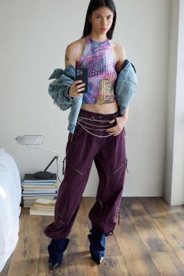 Women's Halter paillette T-shirt