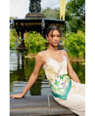 Capri Impression Double Sided Silk Scarf