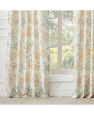 Chloe Light Filtering Semi Sheer 3" Rod Pocket Window Panel Pair 42" x 84" Pastel