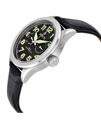 Men's 11741 Vintage Quartz 3 Hand Black Dial Watch