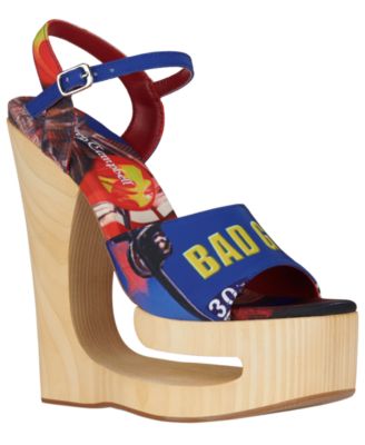 Jeffrey Campbell - Women's Flag-Girl Sculpted Platform Wedge Sandals