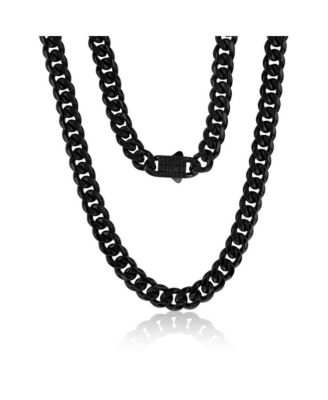 Stainless Steel Miami Cuban CZ Lock Necklace