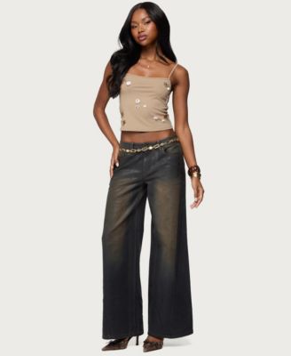 Women's Malia Flower Applique Tank Top